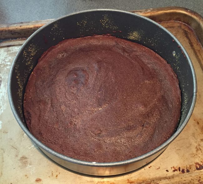 Gooey chocolate cake