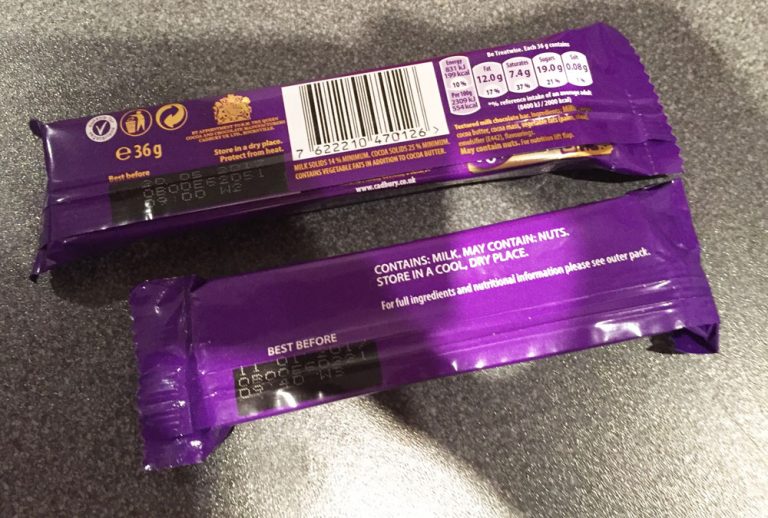 Cadbury and their nutritional information Chris Worfolk's Blog